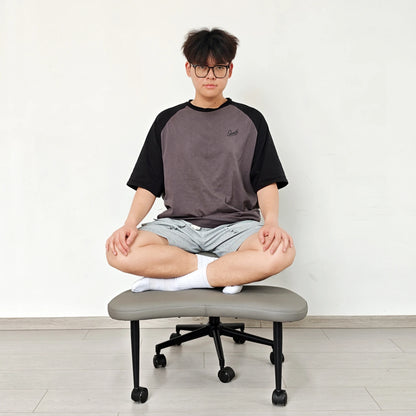 Cross Legged Chair - Meditation Chair With Wheels  ADHD Chair Height Adjustable Seat  Adjustable Footstool
