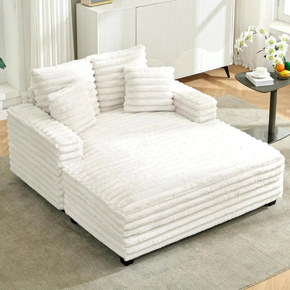 Nordic Sofabed Vacuum Compression Sofa Bed Modern Simple Lazy Sofa Bed  Thick Strip Velvet Large Sofa Bed Living Room Furniture