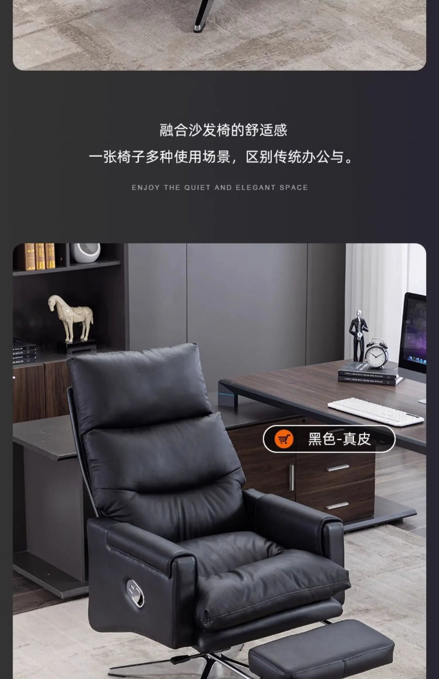 Armchair Ergonomic Office Chairs Meeting Boss Modern Recliner Office Chair Swivel Adjustable Office Furniture Silla Oficina LLOC