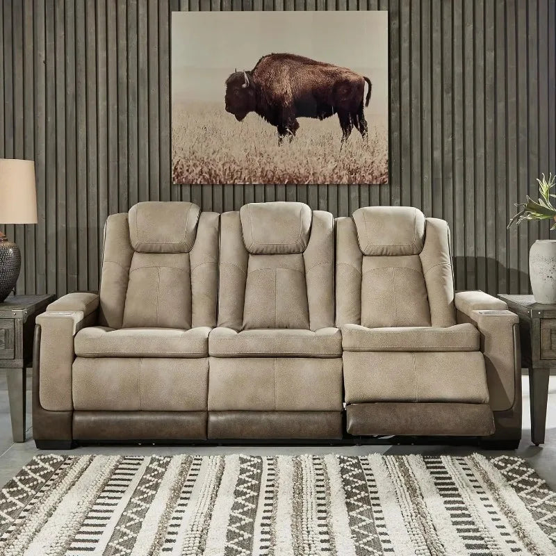Electric Tilt Extensible Sofa Wireless USB Charging Zero Gravity, Electric Sofa with Storage and Bottom Blu-ray