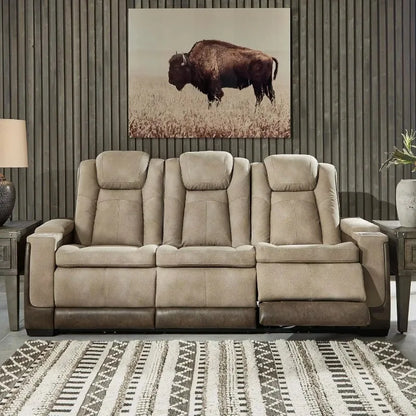 Electric Tilt Extensible Sofa Wireless USB Charging Zero Gravity, Electric Sofa with Storage and Bottom Blu-ray