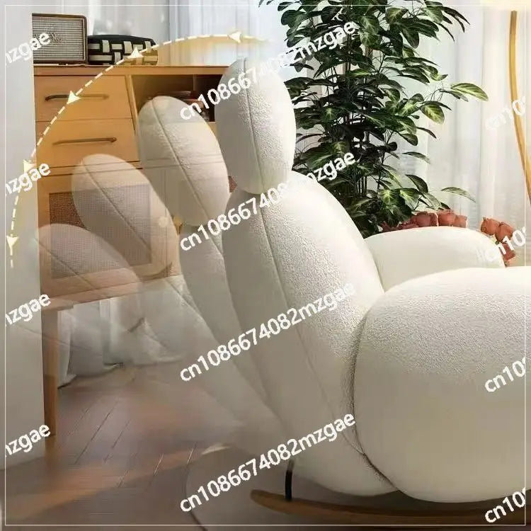 Rocking chair household balcony recliner leisure chair living room sofa chair Internet celebrity single sofa Lazy