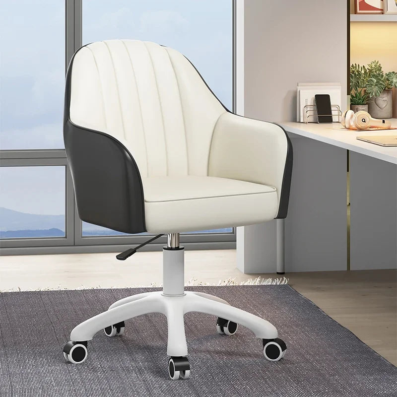 Nordic Home Computer Chair Office  Book Desk Chair Sliding Wheelchair Dormitory Lifting Chair Sofa Comfortable Bedroom