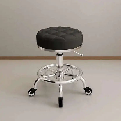 Aesthetic Hairdressing Chair Backrest Simple Rolling Rotating Barber Chair Portable Mocho Cadeira Barber Equipment MQ50BC