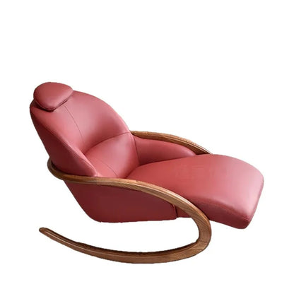 New Chinese solid wood leisure rocking chair designer living room balcony single recliner home lounge sofa for relaxation