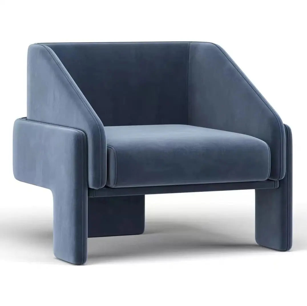 Light luxury fabric single sofa chair modern simple tiger chair