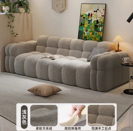 Plush Lounge Sofas Comfortable Minimalist Large Soft Sofa Apartment Romantic Elegant Sedie Da Soggiomo House Accessories