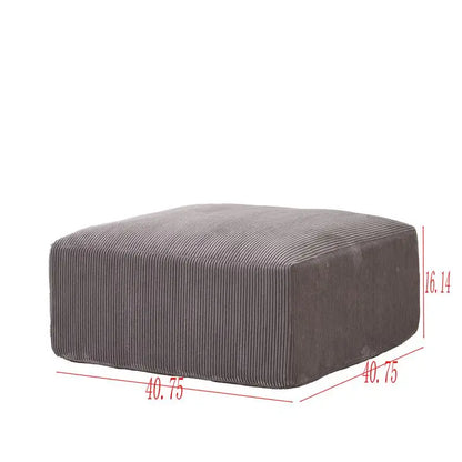 Modular U-Shaped Couch Sofa for Living Room, 113" Grey Sleeper Sofa with Chaise, No Assembly Required, Corduroy Upholstered