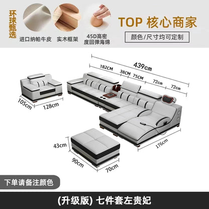 Large Size Lazy Living Room Sofas Leather Relaxing Modern Cheap Lounge Living Room Sofas Luxury Koltuk Takımı Home Decoration