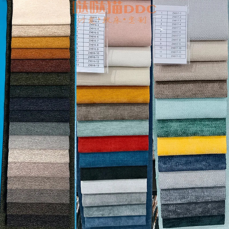 Nordic Removable Cotton And Linen Fabric Sofa Size Apartment Living Room Modern Simple Straight Row Corner Combination Latex Sof