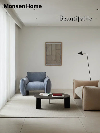 hh Fabric single sofa living room modern simple new small apartment lazy leisure sofa chair