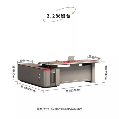 Boss table, desk, simple modern class desk, office table and chair combination