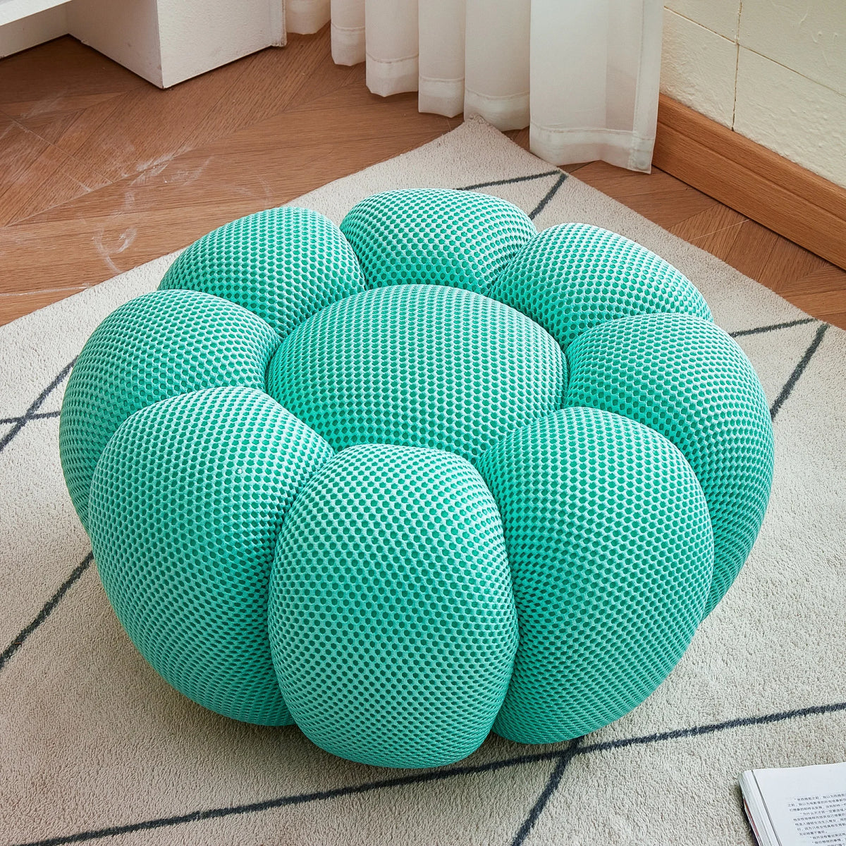 Modern Pumpkin Chair Luxury Bubble Sofa Single Lounge Seat Lazy Recliner for Bedroom Balcony Living Room Aesthetic Accent