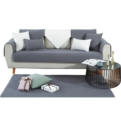 1. 2, 3, 4 Seat Sofa Covers, Sofa Covers, Plaid, Pet Dog Sofa Mats, Living Room Furniture Protective Covers