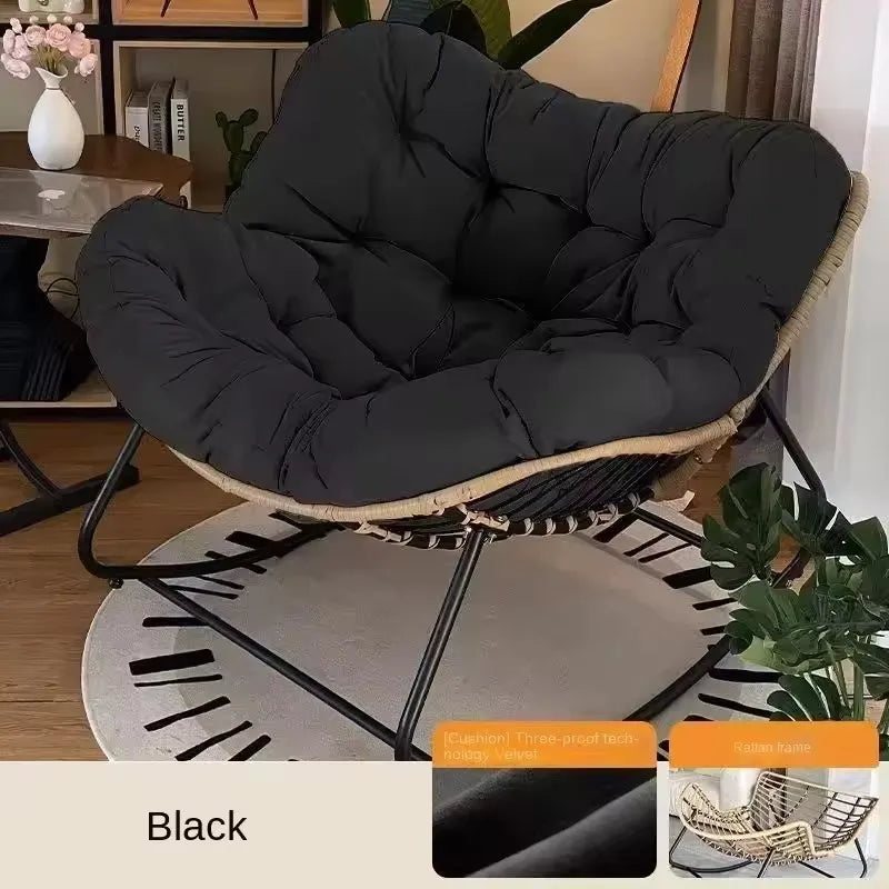 Rocking Chair Rattan Chair Nap Sleeping Recliner Adult Balcony Leisure Lazy Sofa Living Room Single Sofa Outdoor Sofa Chair