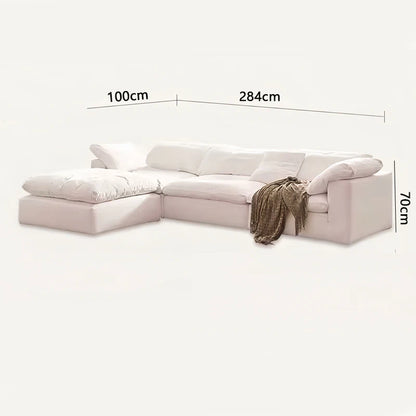 Vacuum compression cloud sofa lazy chenille fabric small apartment living room free combination module sofa furniture