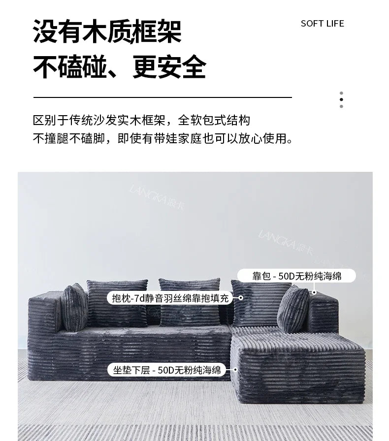 AR Home Furniture Living Room Fabric Compressed Sofa Lounge Daybed L Shape Bedroom Sofa Bed Couch Recliner Divano Da Soggiorno