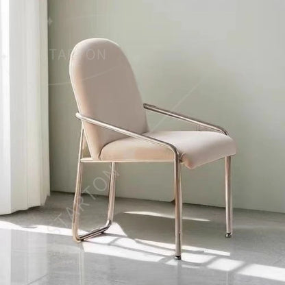 Dining Chair Retro Design Single Leisure Chair High Leg Rest  Armchair Morden  Furniture