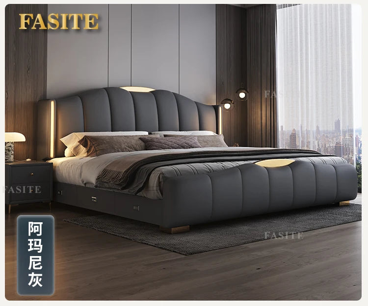 Luxury Frame Double Bed King Size Modern Living Room Frame Double Bed Queen Hotel Princess Cama De Casal Bedroom Furniture