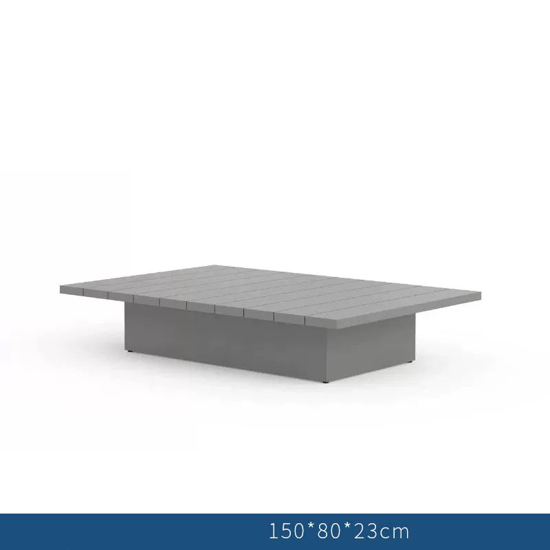 Outdoor Sofa Set Garden Furniture Lounge Furniture Sofa Outdoor Sofa Set Waterproof Aluminum Alloy Solid Wood