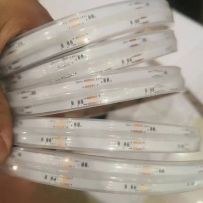 COB RGBCCT Waterproof IP67 DC24V LED Strip Light  84RGB CCT Dotless Flexible FCOB LED Tape Ribbon Lamp for Room Decoratio0LEDs/m