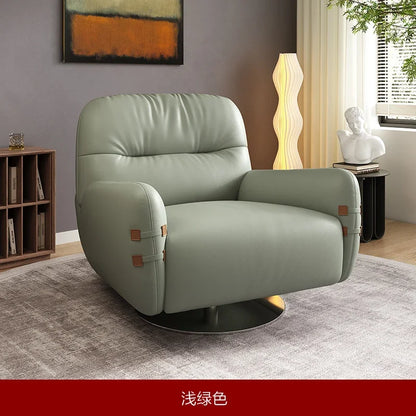 HXL modern light luxury leather sofa chair single simple living room small apartment bedroom leisure chair