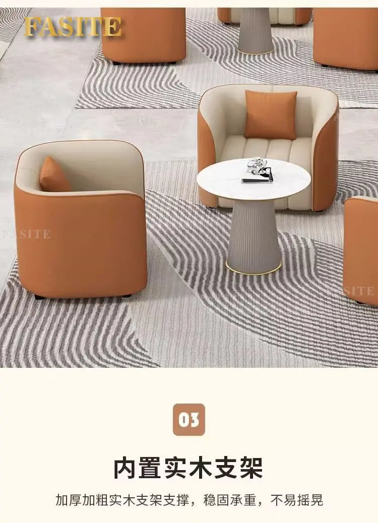 Fashion Simple Internet Celebrity Negotiation Reception Sofa Hotel Business Court Rest Sales Office Sofa Combination