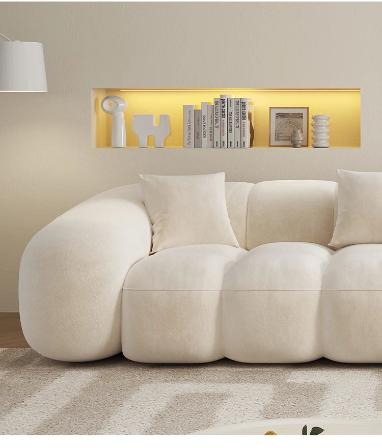 Designer Luxury Living Room Sofas House Nordic Family Elegant Relaxing Sofa Economic Apartment Minimalist Divano Hotel Furniture