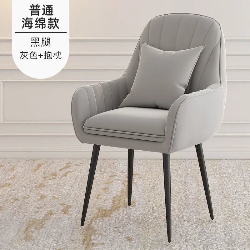 Modern Living Room Dining Chairs Home Furniture Bedroom Dormitory Back Chair Nordic Restaurant Kitchen Cafe Leisure Chair