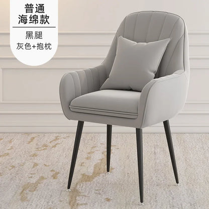 Modern Living Room Dining Chairs Home Furniture Bedroom Dormitory Back Chair Nordic Restaurant Kitchen Cafe Leisure Chair