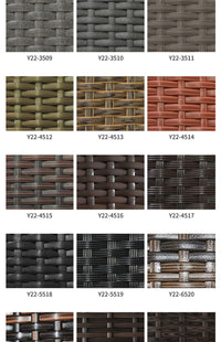 Outdoor sofa combination garden terrace leisure rattan circular courtyard outdoor open-air rattan chair sun room rattan sofa