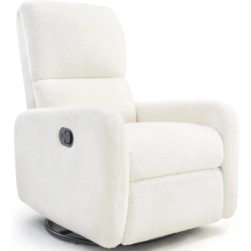 Comfy Upholstered Recliner Chair for Adults, Nursery Rocking Armchair, Glider Rocker Reclining Sofa
