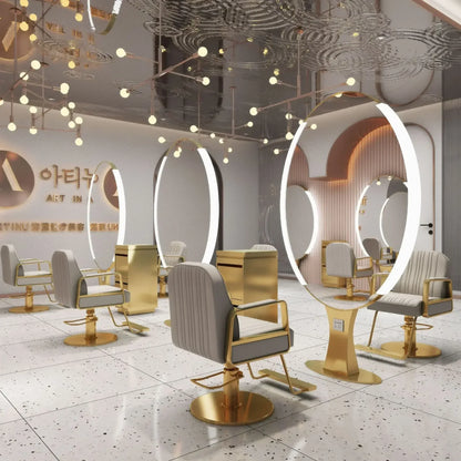 Shampoo Barber Chair Simplicity Wheels Swivel Salon Chair Hair Stylist Facial Sillas Cosmetic Aesthetic Salon Furniture