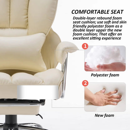 Swivel Chair Ergonomic Office Desk Chair With Lumbar Support Rolling Home Office Computer Room Seating Sillas Escritorio Luxury