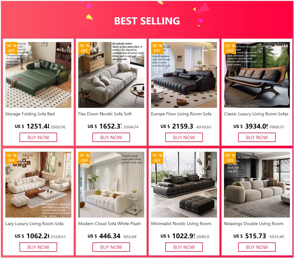 Salon Classic Living Room Sofas Cushion Nordic Designer Luxury Sofa Minimalist Game Woonkamer Banken Furniture Accessories