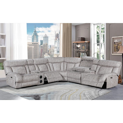 Recliner Sofa Set Hot Selling Modern Design Comfortable Leather Extendable Wood Frame Living Room Furniture Couch 7014