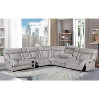 Recliner Sofa Set Hot Selling Modern Design Comfortable Leather Extendable Wood Frame Living Room Furniture Couch 7014