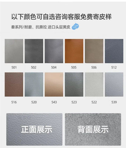 The first layer of cowhide leather sofa living room combination modern simple size apartment cream style leather sofa