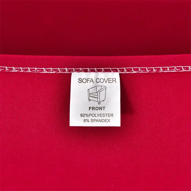 Elastic Club Chair Covers Solid Color Bath Tub Sofa Covers Single Cafe Bar Armchairs Slipcovers with Seat Cushion Cover Home
