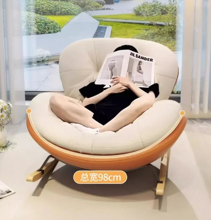 Snail Rocking Chair Large Living Room Chairs Lounge Rocking Nordic Chairs Luxury Modern Throne Ergonomic Sofa Home Furniture