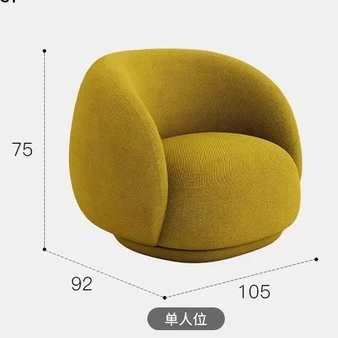 Cashew sofa Nordic light luxury modern simple living room fabric sofa combination straight row sofa