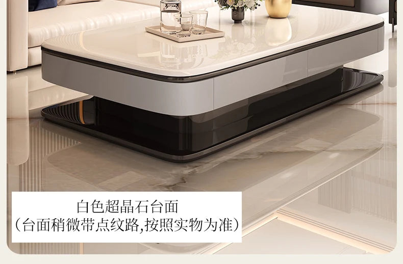 Design Simple Coffee Table Clear Italian Hardcover Floor Coffee Table Glam Unique Wohnzimmer Tisch Home Furniture Accessories