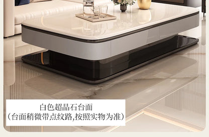 Design Simple Coffee Table Clear Italian Hardcover Floor Coffee Table Glam Unique Wohnzimmer Tisch Home Furniture Accessories