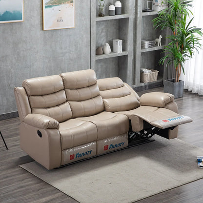 JC Living Room Leather Sofa Small Apartment Head Space Cabin Electric Reclining Massage Multi-functional Leisure Multi-functiona