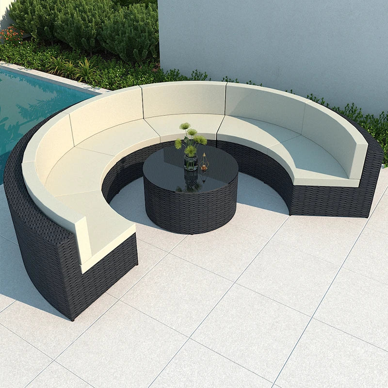 Customizable rattan sofa combination garden furniture