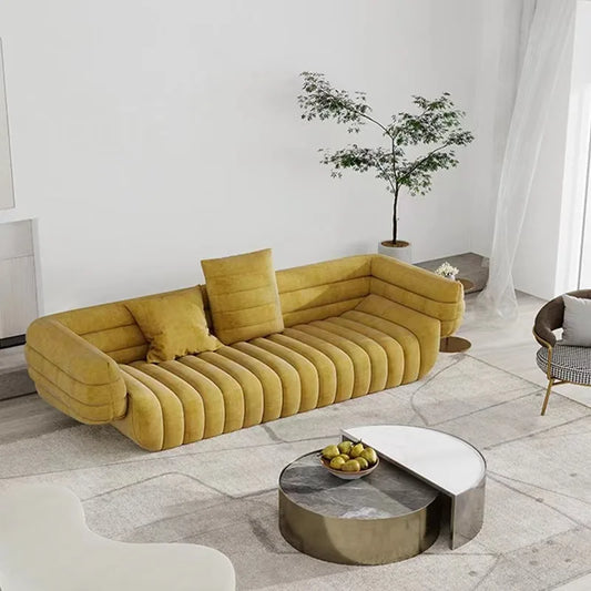 Simple modern creative banana boat sofa designer Nordic small apartment light luxury sofa