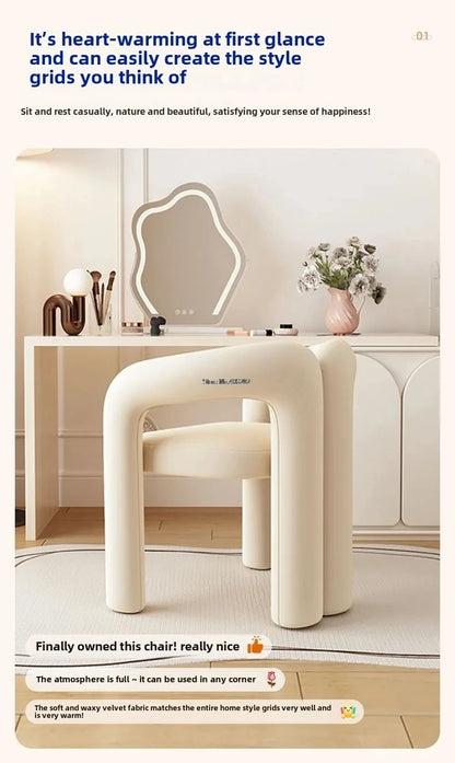 Richome Stool Dressing Chair Makeup Simplicity Modern Bedroom Home Use Light Luxury Dressing Table Simplicity Living Room Sofas