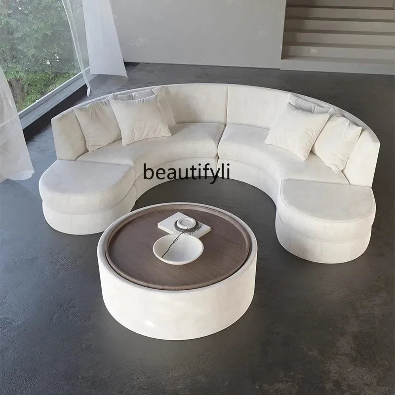 A029   Semicircular curved sofa Special-shaped designer's office Beauty salon Hotel lobby rest area Reception and negotiation