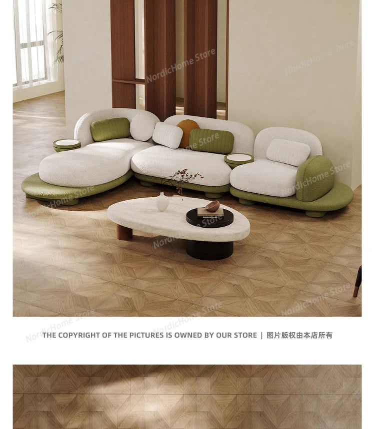 Light Luxury Italian Sofa Living Room Designer Unusual Adult High Quality Aesthetics Sofas Aesthetics Trendy Muebles Furniture