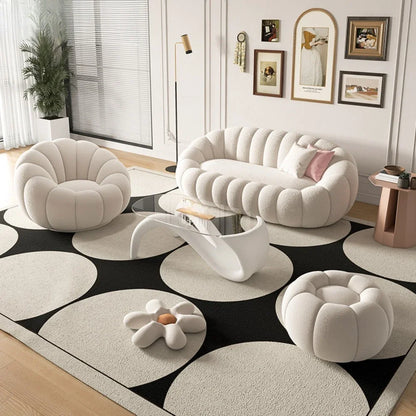 Cloud Sofa Plush Pumpkin Sofa Combination Soft And Comfortable Modern Living Room Sofa Suite Apartment Home Decoration Furniture